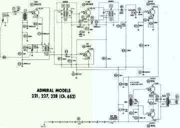 Admiral 221 schematic circuit diagram